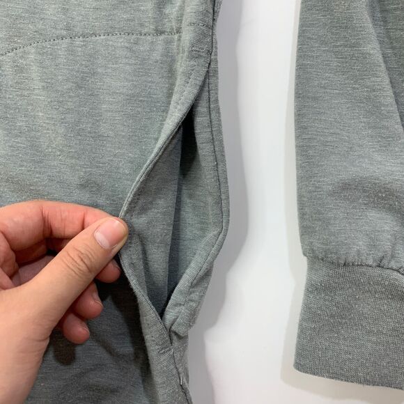 Travis Mathew Sweatshirt Mens Small Grey Quarter Zip Wickenburg Trilogy Pullover - Picture 4 of 13